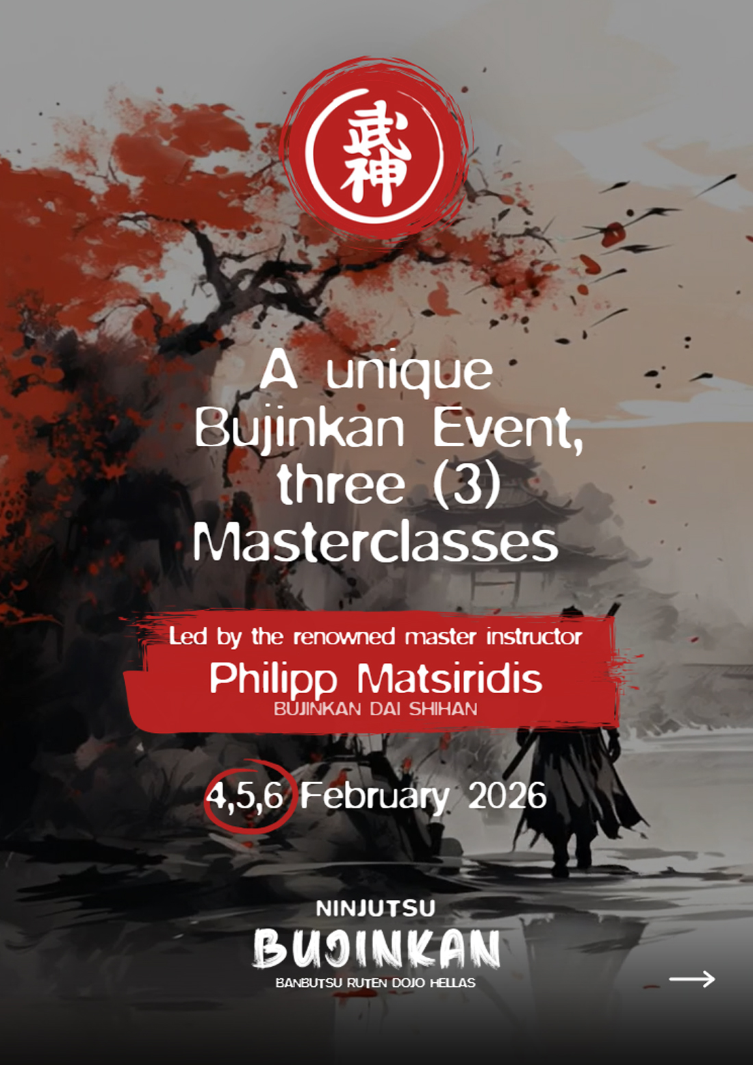 Bujinkan Event 4-5-6 February